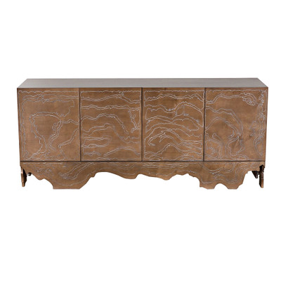 CFC Hendra Sideboard - Tawny W/ White In Grooves