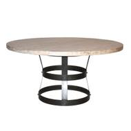 CFC Basket Dining Table - 72" - Grey Wash Wax