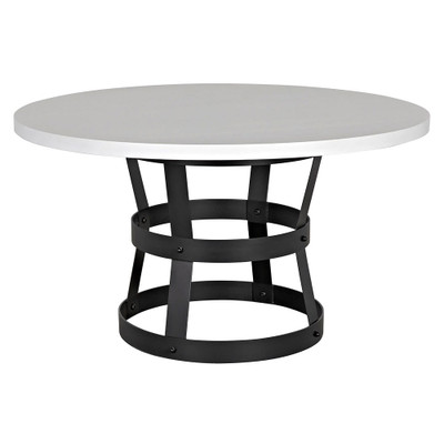 CFC Basket Dining Table - 60" - Angel White