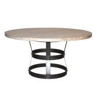CFC Basket Dining Table - 54" - Grey Wash Wax