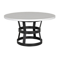 CFC Basket Dining Table - 54" - Angel White