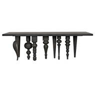 CFC Nine Dining Table - Black Wax