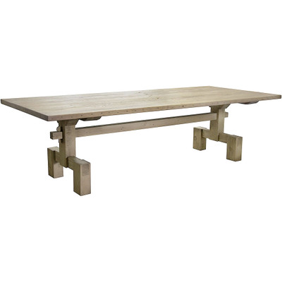 CFC Emilia Dining Table - Light Brown Wax - 96"