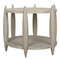 CFC Belize Side Table - Image 1 Through 3 Grey Wash Wax, Image 4 Through 6 Black Wax