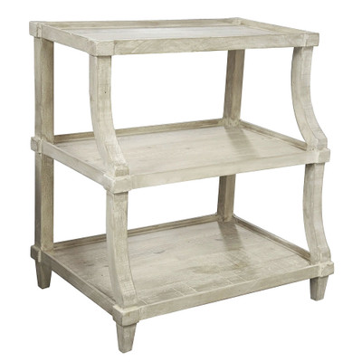 CFC Reclaimed Lumber Carlsbad Side Table - Grey Wash Wax