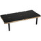 CFC Senna Coffee Table - Black W/ Clear Coated Trim