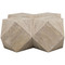 CFC Icosahedron Coffee Table - Small - Grey Wash Wax