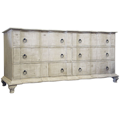 CFC Lexington Dresser - Grey Wash Wax - 80"