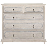 CFC Livingston Dresser - Grey Wash Wax W/ Stencil Marks - 50"