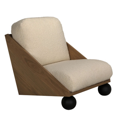 CFC Lola Chair - Light Shellac, Black Shellac Feet