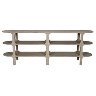 CFC Anita Oval Console - Grey Wash Wax