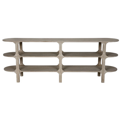 CFC Anita Oval Console - Grey Wash Wax