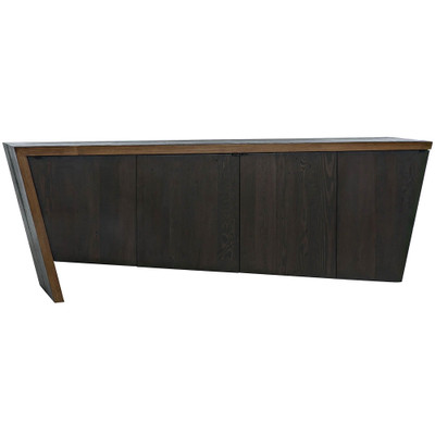 CFC Wisteria Sideboard - Black Wax W Medium Brown Wax Trim