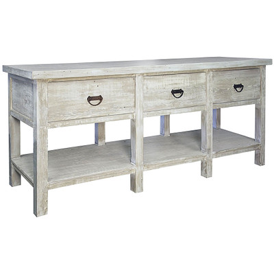 CFC Martha Sideboard - Grey Wash Wax - 84"
