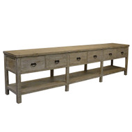 CFC Martha Sideboard - Grey Wash Wax - 102"
