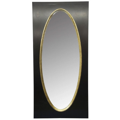 CFC Golden Egg Mirror - Black Shellac With Gold Leaf