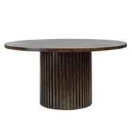 Alder & Tweed Bradley 60" Round Dining Table - Aged Ash