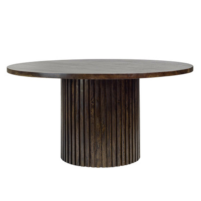 Alder & Tweed Bradley 60" Round Dining Table - Aged Ash