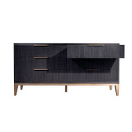 Alder & Tweed Caleb Six Drawer Dresser - Onyx Oak