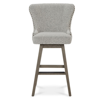 Alder & Tweed Rockwell Swivel Bar Stool - Dusted Stone