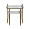 Alder & Tweed Santa Barbara Nesting Tables - Antique Brass