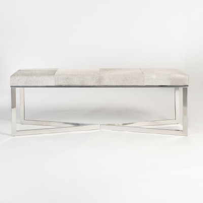 Alder & Tweed Scottsdale Bench - Polished Chrome