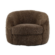 Alder & Tweed Sennon Swivel Occasional Chair - Natural Taupe