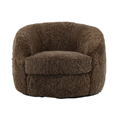 Alder & Tweed Sennon Swivel Occasional Chair - Natural Taupe