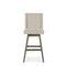 Alder & Tweed Tribeca Swivel Counter Stool - Chevron Cream