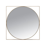 Lillian August Carpenter Brass Mirror