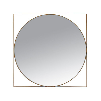 Lillian August Carpenter Brass Mirror