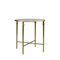 Lillian August Barlow Round End Table - Gold