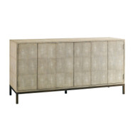 Lillian August Ford Shagreen Console Table - Cream Shagreen