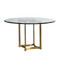 Lillian August Stella Round Glass Pedestal Dining Table