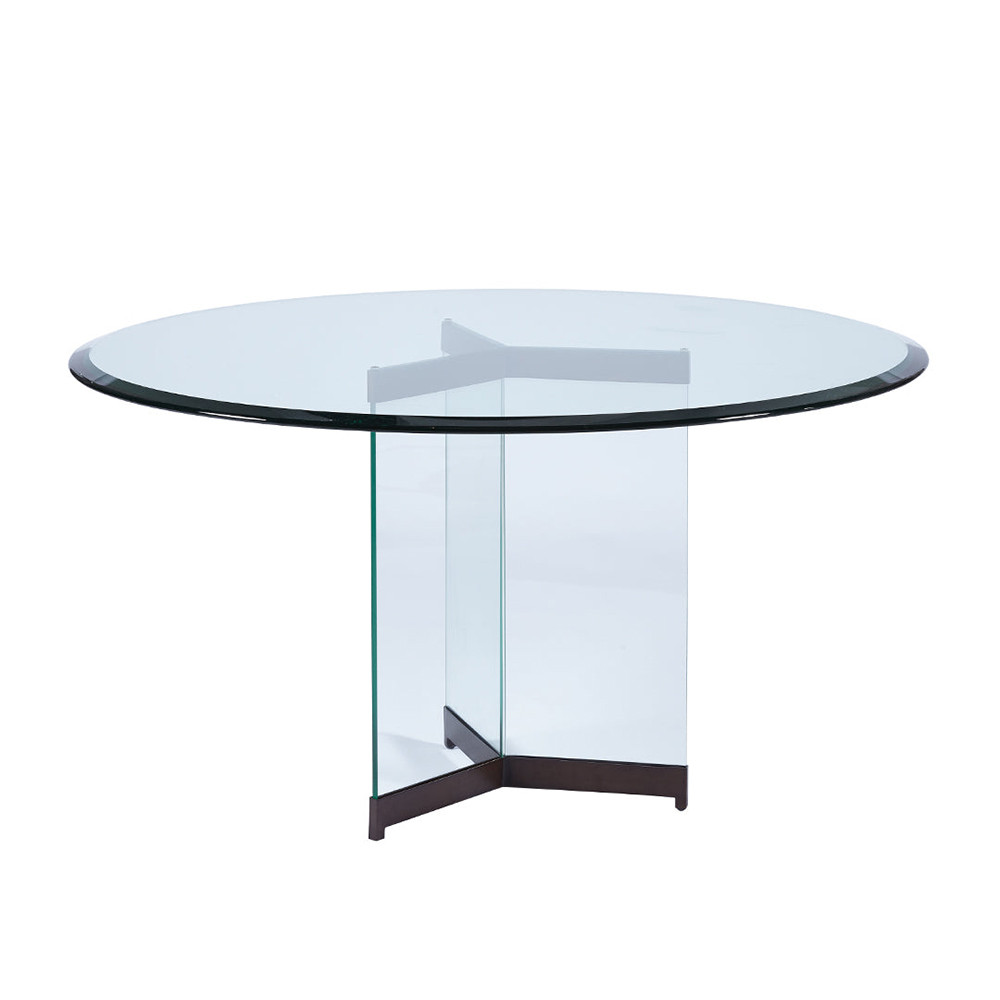 Lillian August Ava Round Glass Pedestal Dining Table