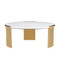Lillian August Chloe Large Marble Top Cocktail Table
