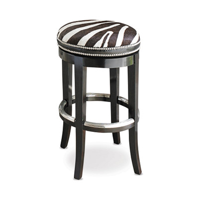 Ambella Home Zebrano Swivel Barstool - Backless