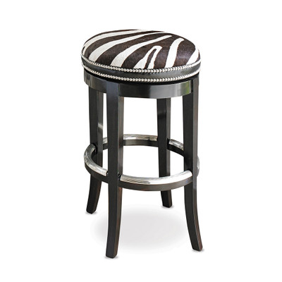 Ambella Home Zebrano Swivel Counter Stool - Backless