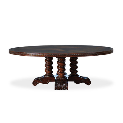 Ambella Home Castilian Round Dining Table - 86"