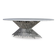 Ambella Home Pick Up Sticks Dining Table Base - Silve