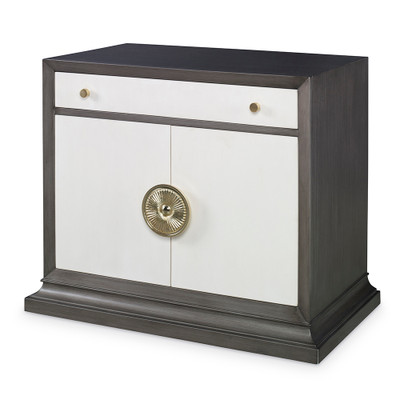 Ambella Home Soleil Nightstand - Grey - Linen