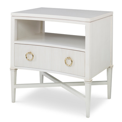 Ambella Home Reeded Nightstand - Linen