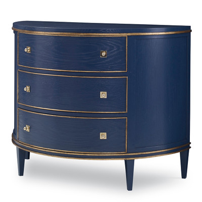 Ambella Home Orion Demilune Chest - Cadet Blue