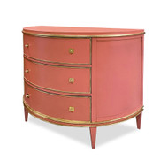 Ambella Home Orion Demilune Chest - Coral
