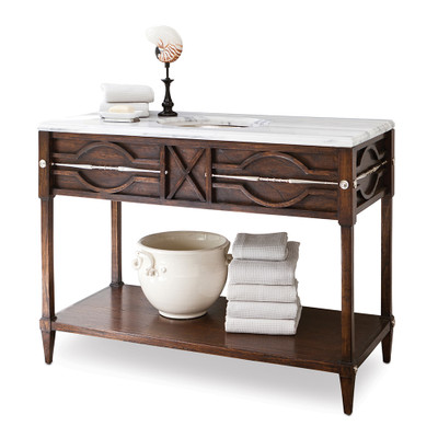 Ambella Home Spindle Sink Chest - Walnut