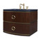 Ambella Home Cirque Wall Sink Chest - Dark Walnut