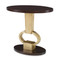 Ambella Home Vision Accent Table - Walnut - Gold Leaf