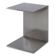 Ambella Home Petite C End Table - Satin Nickel