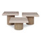 Ambella Home Petros Travertine Table Set - 3