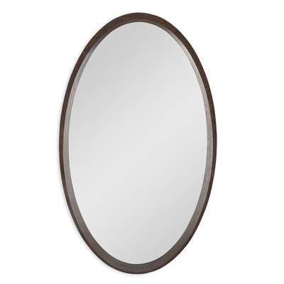 Ambella Home Oval Orbit Mirror - Walnut